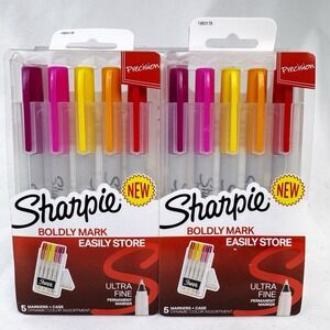 Sharpie Bodily Mark Easily Store Ultra Fine Point 2 Pkgs Dead Stock Discontinued